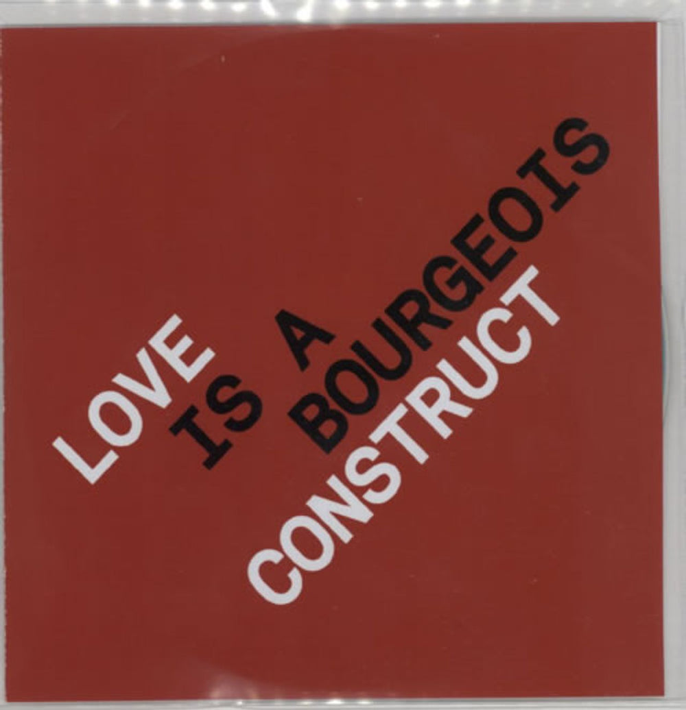 Pet Shop Boys Love Is A Bourgeois Construct - 7-Track Remixes UK Promo CD-R acetate CD-R