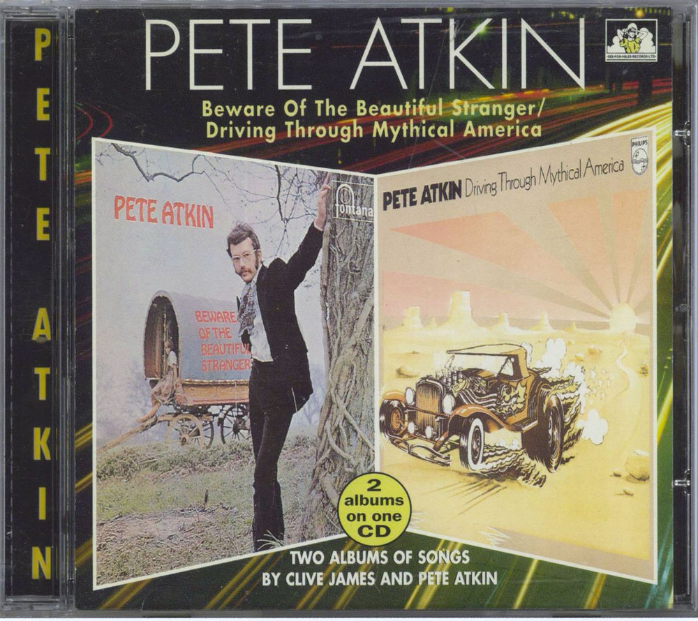 Pete Atkin Beware Of The Beautiful Stranger / Driving Through Mythical America UK CD album (CDLP) C5HCD664