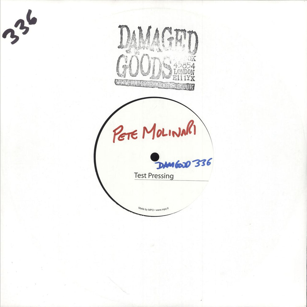 Pete Molinari Today, Tomorrow And Forever E.P. UK Promo 7" vinyl single (7 inch record / 45) DAMGOOD336