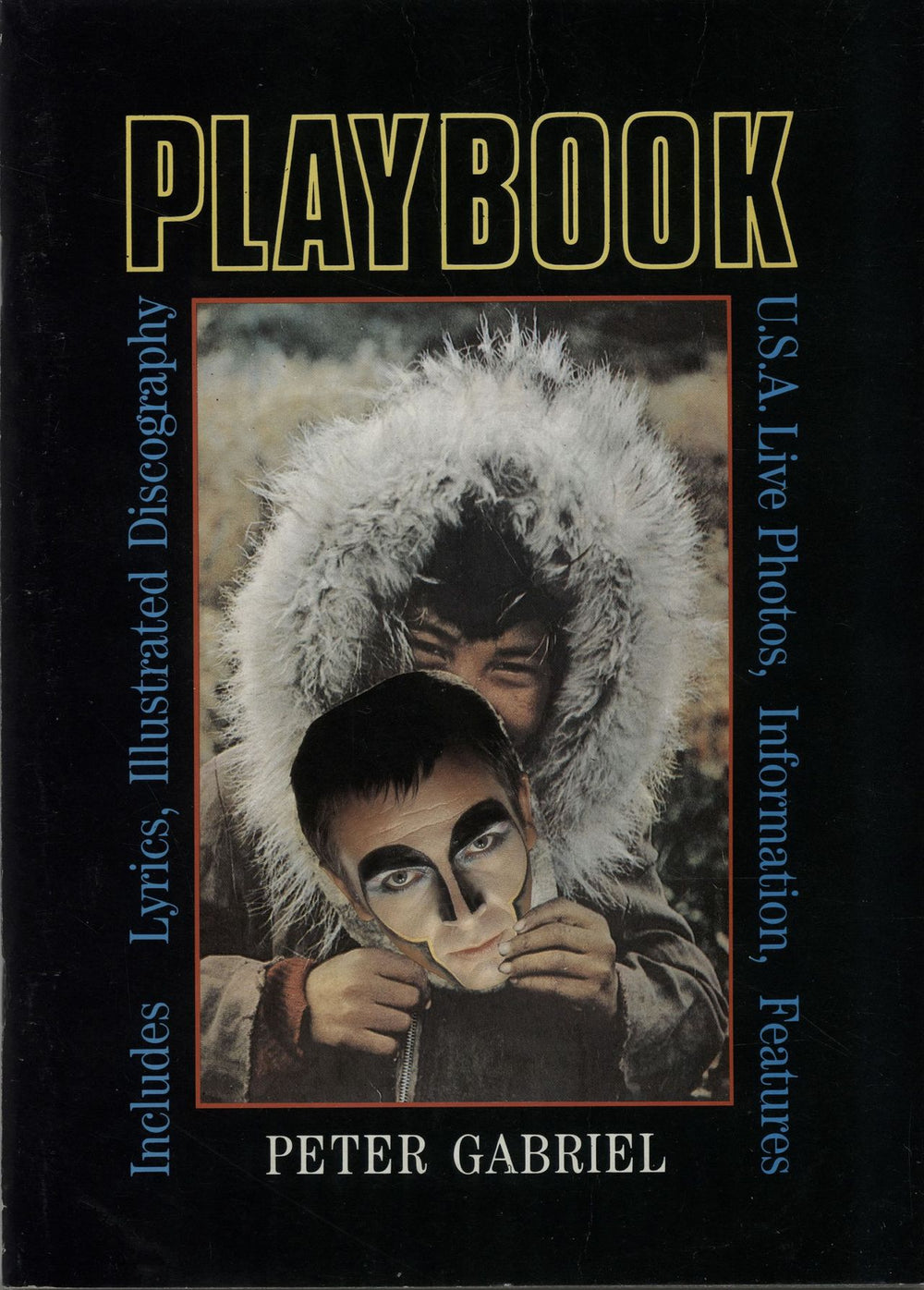 Peter Gabriel Playbook + ticket stub UK tour programme TOUR PROGRAMME