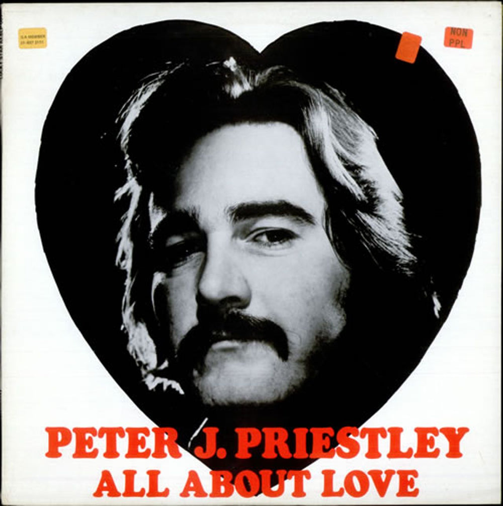 Peter J. Priestley All About Love UK vinyl LP album (LP record) AKBLP001