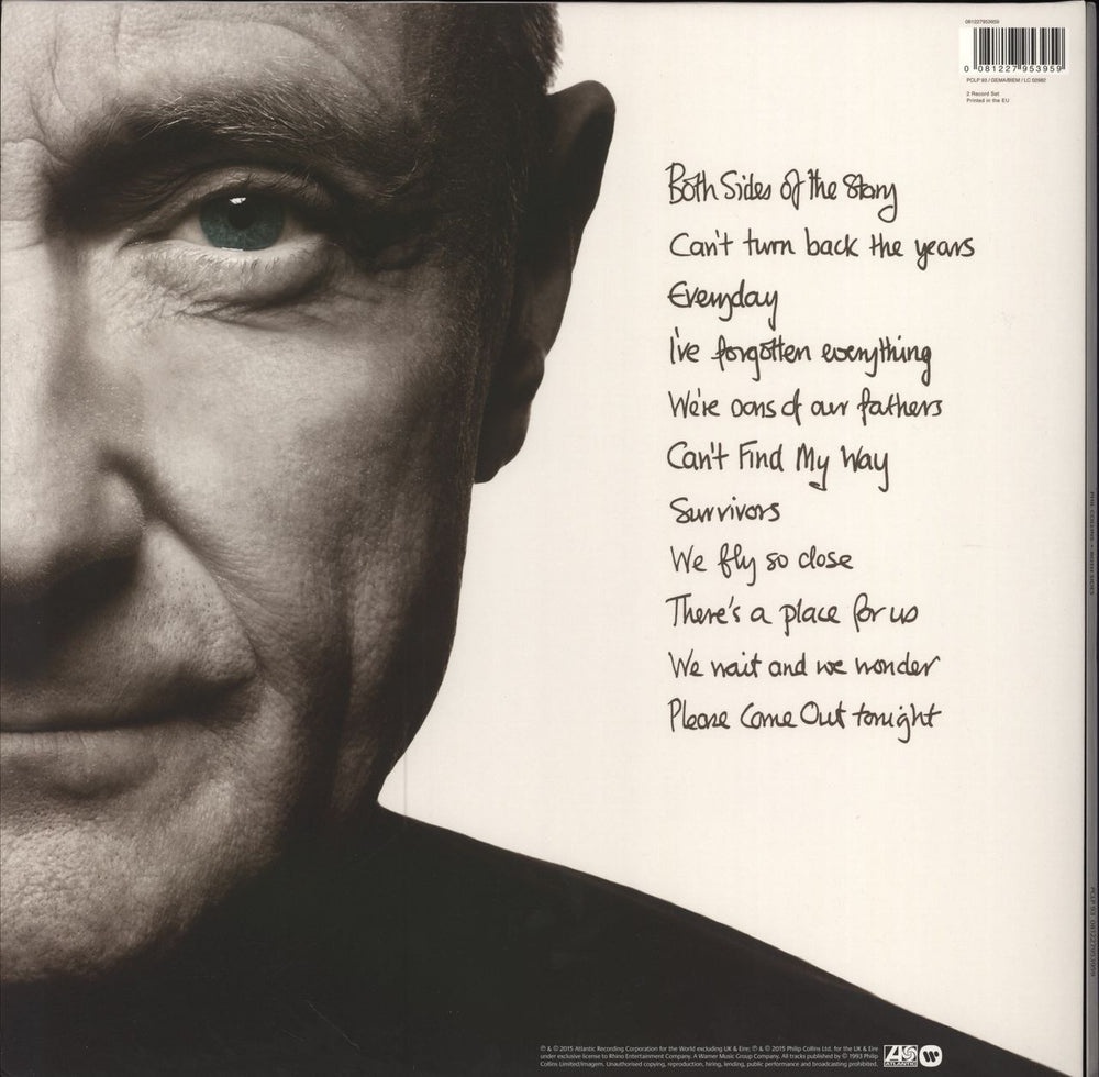 Phil Collins Both Sides - 180gm UK 2-LP vinyl record set (Double LP Album) 081227953959