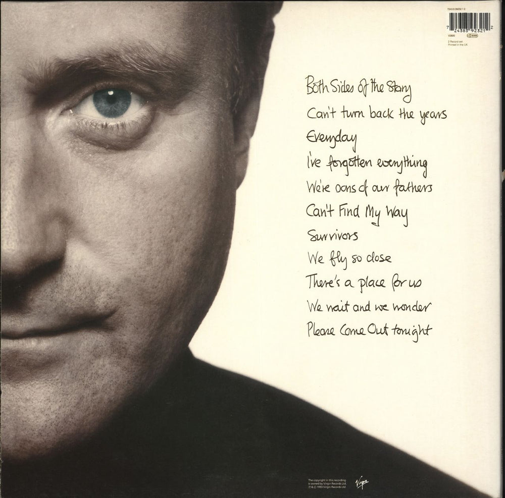 Phil Collins Both Sides - EX UK 2-LP vinyl record set (Double LP Album) 724383923212