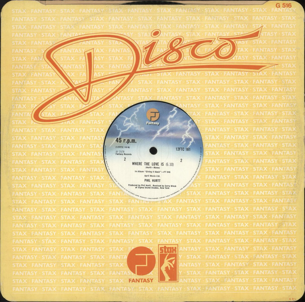 Phil Hurtt Giving It Back UK 12" vinyl single (12 inch record / Maxi-single)