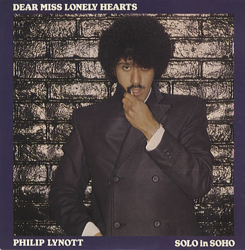 Phil Lynott Dear Miss Lonely Hearts UK 7" vinyl single (7 inch record / 45) SOLO1