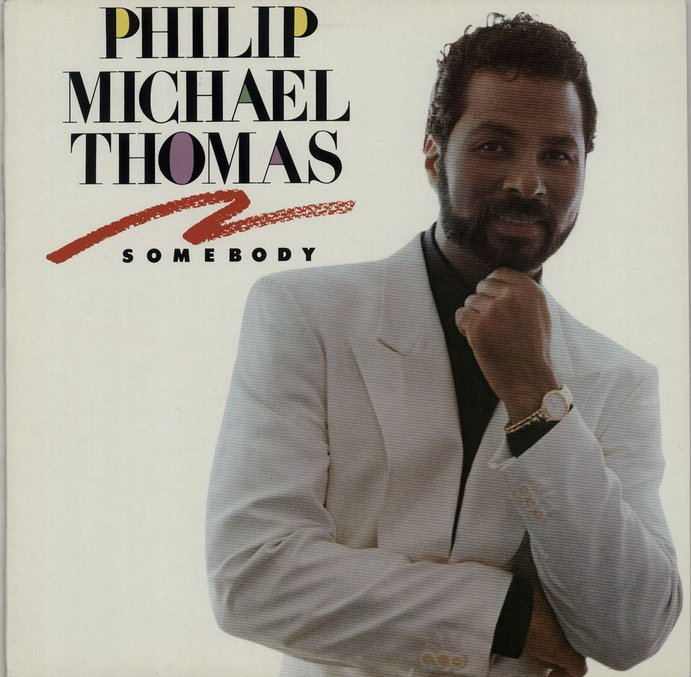 Philip-Michael Thomas Somebody German vinyl LP album (LP record) 790960-1