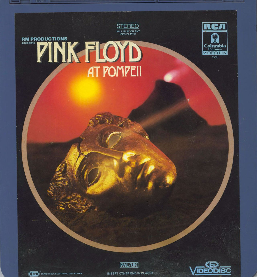 Pink Floyd At Pompeii UK laserdisc / lazerdisc 33061