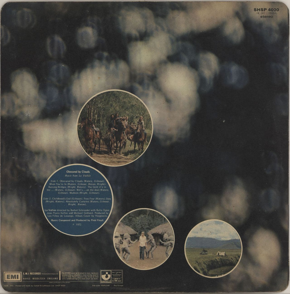 Pink Floyd Obscured By Clouds - 1st (A) - VG UK vinyl LP album (LP record)