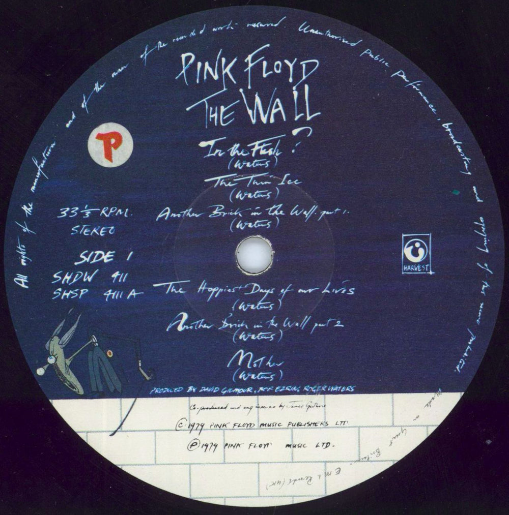 Pink Floyd The Wall - 1st - Permastat stickered labels UK 2-LP vinyl record set (Double LP Album) PIN2LTH802676