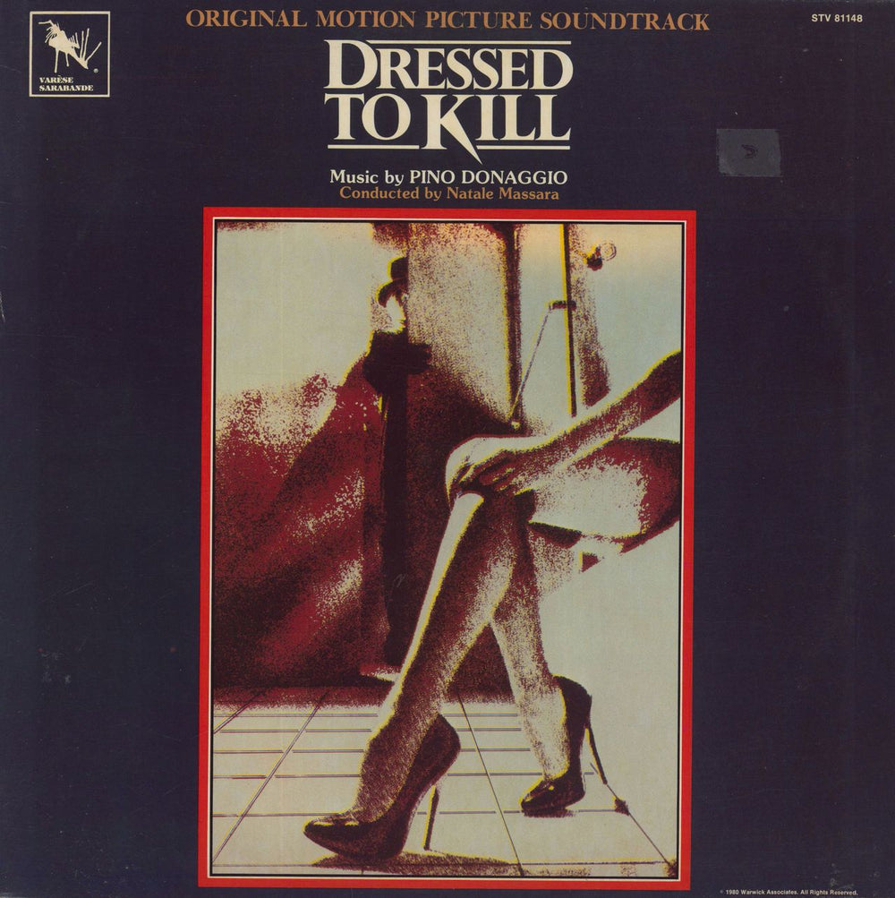 Pino Donaggio Dressed To Kill [Original Motion Picture Soundtrack] US vinyl LP album (LP record) STV81148