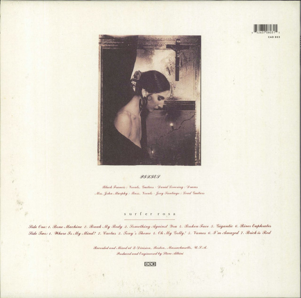 Pixies Surfer Rosa - 180gram Vinyl UK vinyl LP album (LP record) 652637080315