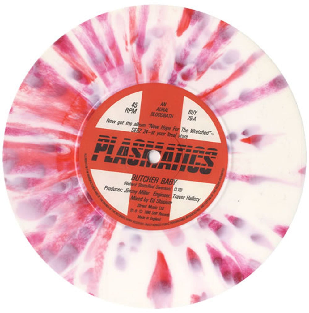 Plasmatics Butcher Baby - Coloured Vinyl UK 7" vinyl single (7 inch record / 45) LCS07BU171656