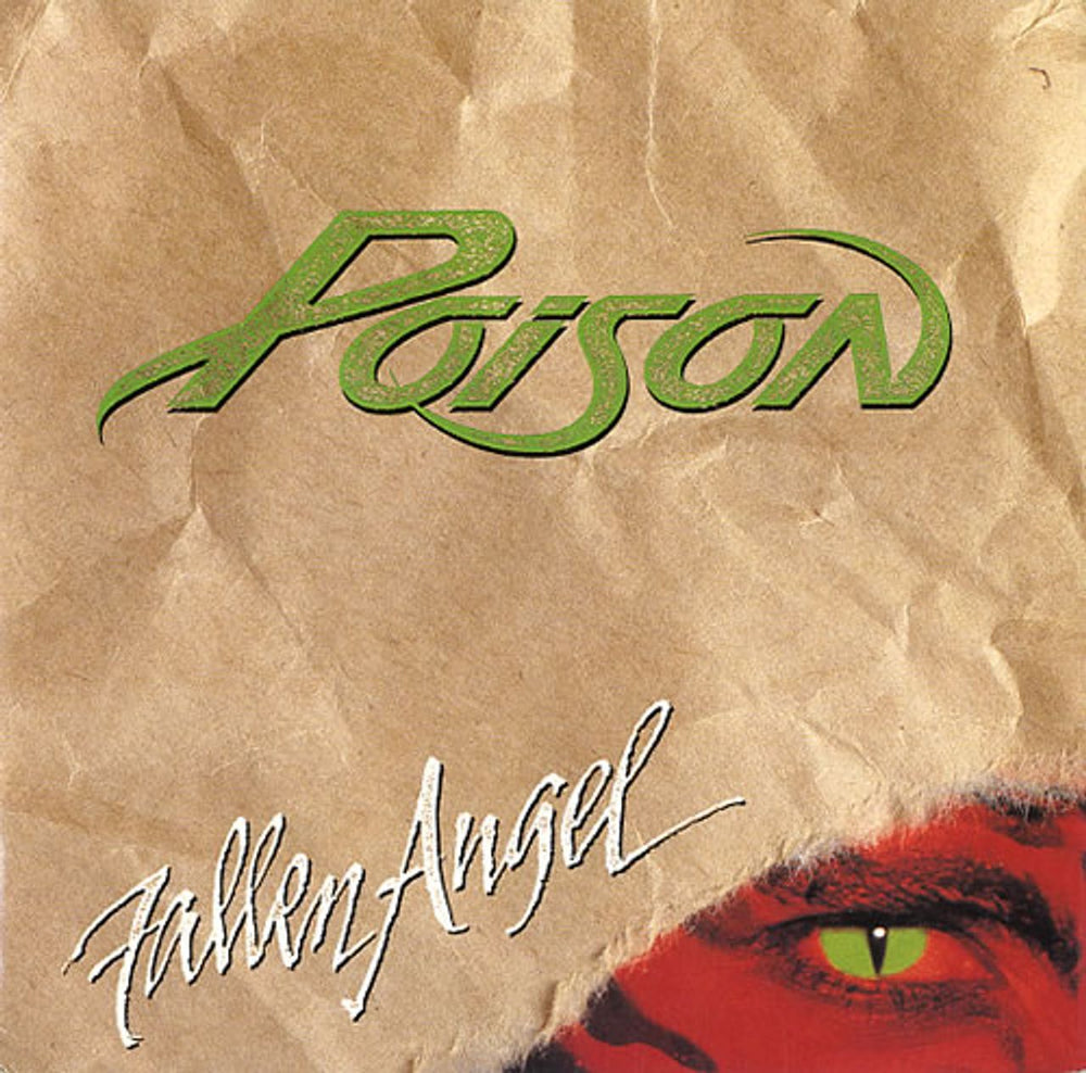 Poison Fallen Angel UK 7" vinyl single (7 inch record / 45) CL500