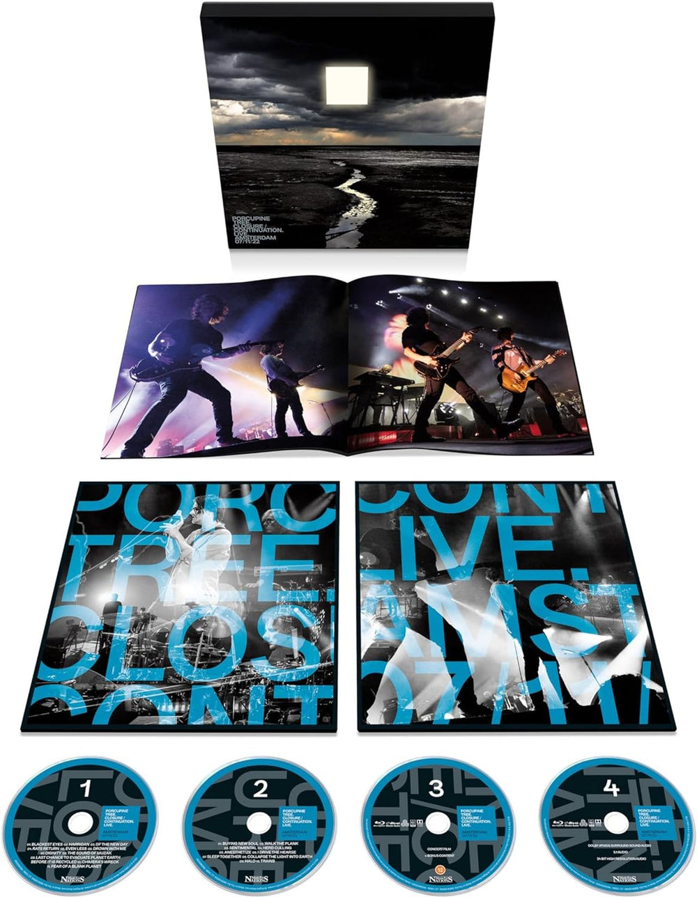 Porcupine Tree Closure/Continuation. Live. Amsterdam 07/11/22 - 2CDs/2Blu-Rays/Book - Sealed UK CD Album Box Set 196588303821