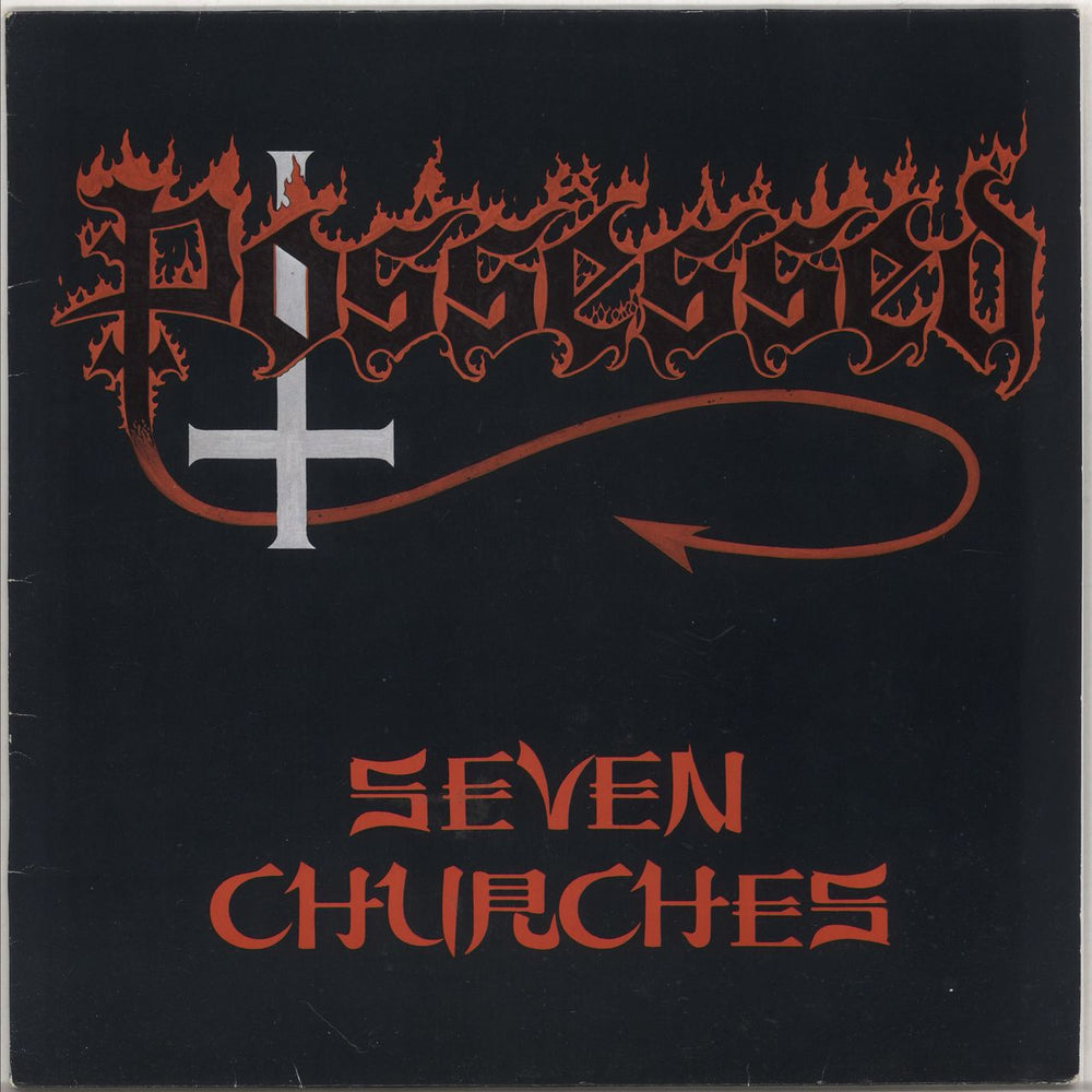 Possessed Seven Churches - EX Dutch vinyl LP album (LP record) RR9757