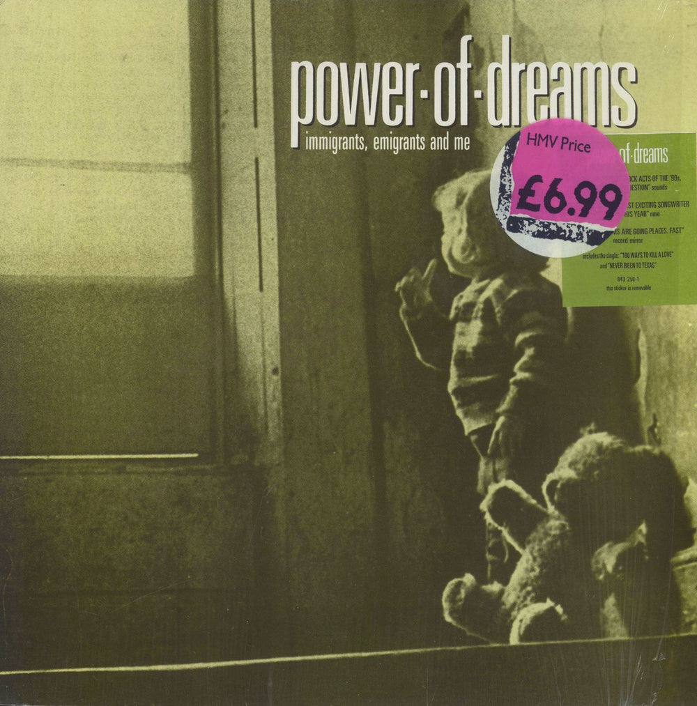 Power Of Dreams Immigrants, Emigrants And Me - Shrink UK vinyl LP album (LP record) 843258-1