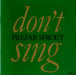 Prefab Sprout Don't Sing UK 7" vinyl single (7 inch record / 45) SK9