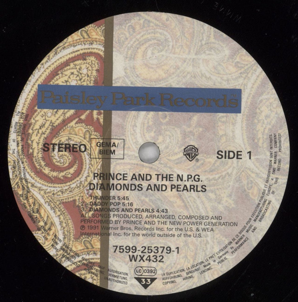 Prince Diamonds And Pearls - VG UK 2-LP vinyl record set (Double LP Album) PRI2LDI828395