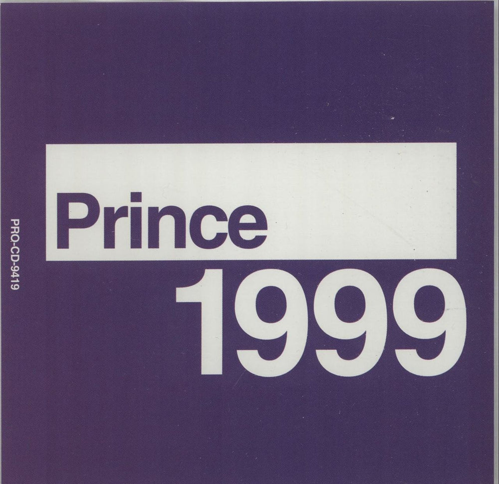Prince Nineteen Ninety Nine US Promo CD single (CD5 / 5") PROCD9419