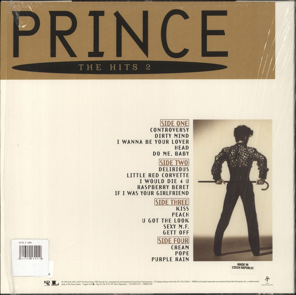 Prince The Hits 2 - Creamy White Vinyl US 2-LP vinyl record set (Double LP Album)