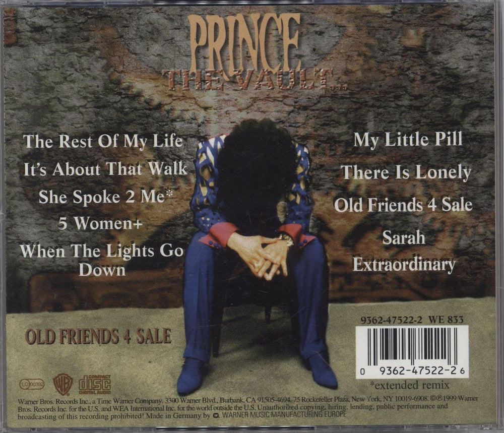 Prince The Vault: Old Friends 4 Sale German CD album (CDLP) 093624752226