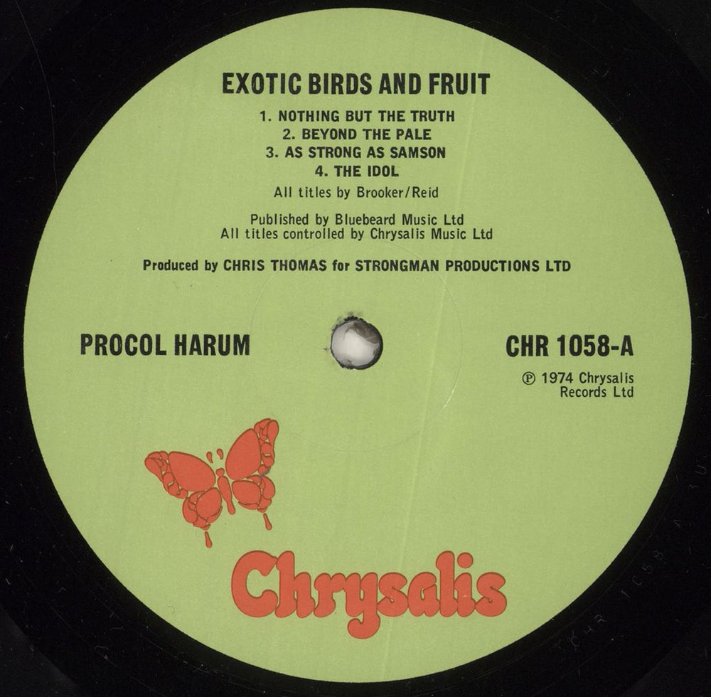 Procol Harum Exotic Birds And Fruit - 1st UK vinyl LP album (LP record) CHR1058