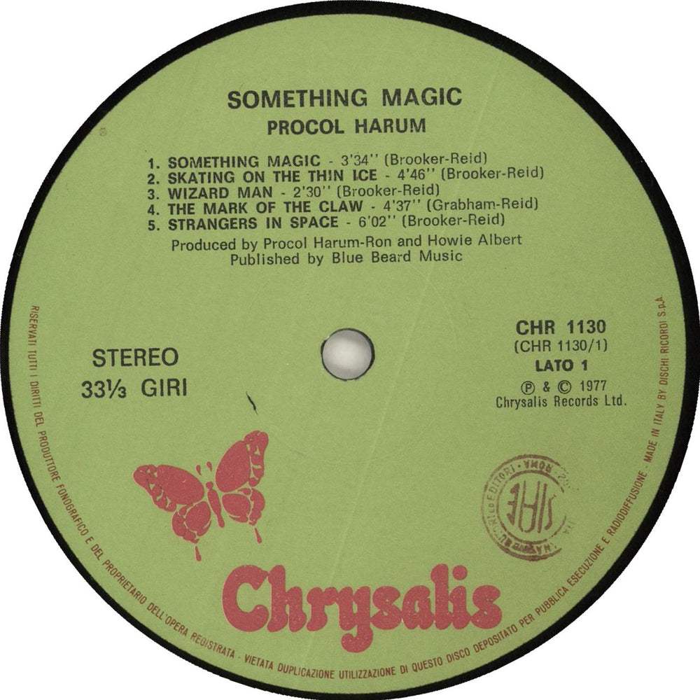 Procol Harum Something Magic Italian vinyl LP album (LP record)