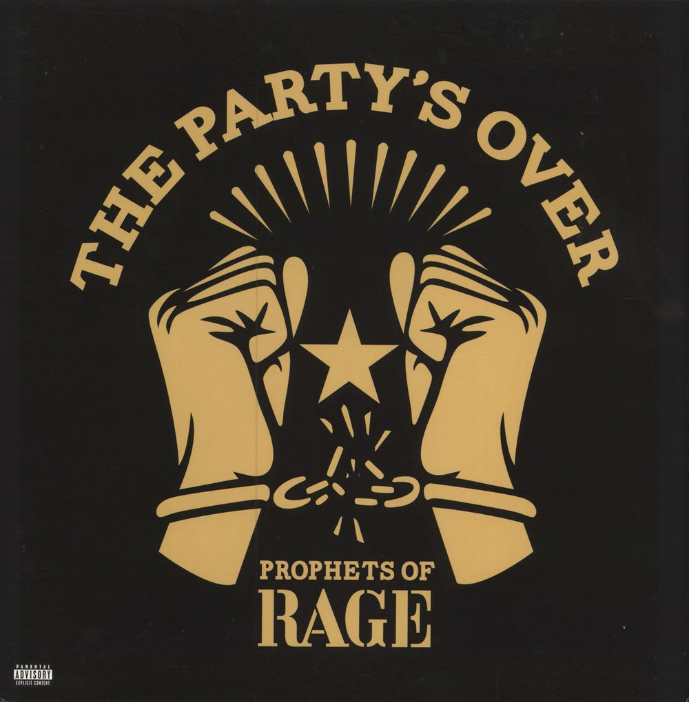 Prophets Of Rage The Party's Over - Red Vinyl UK 12" vinyl single (12 inch record / Maxi-single) 4252000276