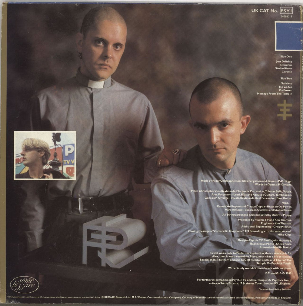 Psychic TV Force The Hand Of Chance + Bonus LP - EX UK 2-LP vinyl record set (Double LP Album)