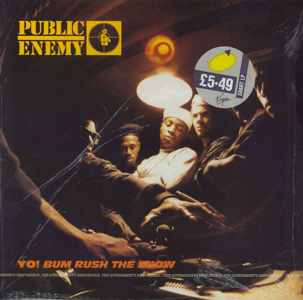 Public Enemy Yo! Bum Rush The Show - shrink UK vinyl LP album (LP record) 4504821