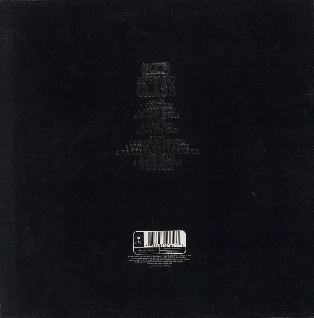 Pulp Different Class - Die-cut Sleeve + Inserts - EX UK vinyl LP album (LP record) 731452416513