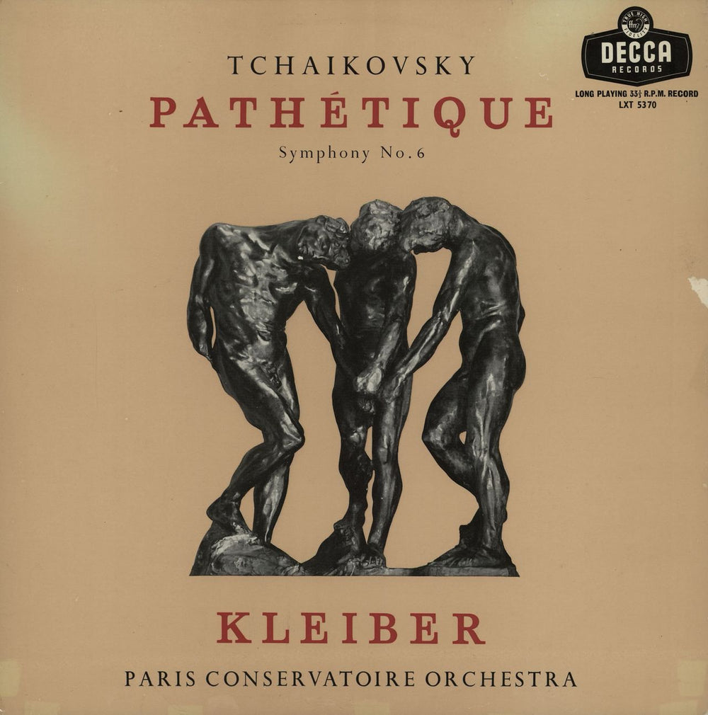 Pyotr Ilyich Tchaikovsky Symphony No. 6 in B Minor, Op.74 ('Pathetique') UK vinyl LP album (LP record) LXT5370