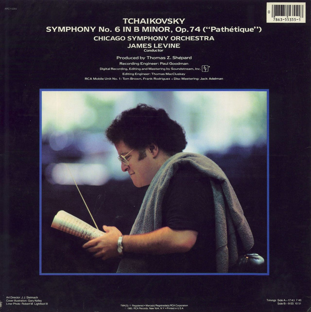 Pyotr Ilyich Tchaikovsky Symphony No. 6 ("Pathétique") US vinyl LP album (LP record)