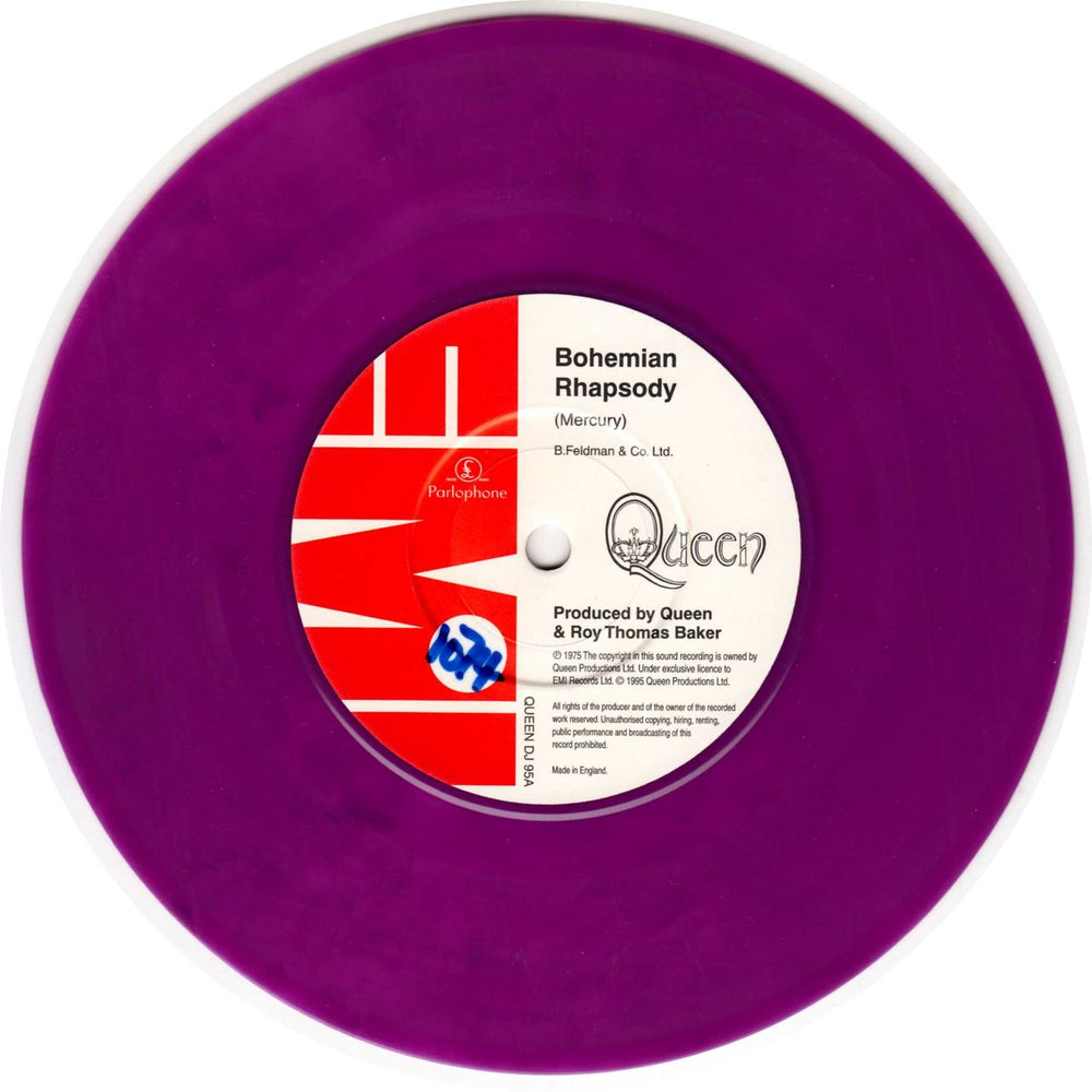 Queen Bohemian Rhapsody UK 7" vinyl single (7 inch record / 45) QUE07BO325597