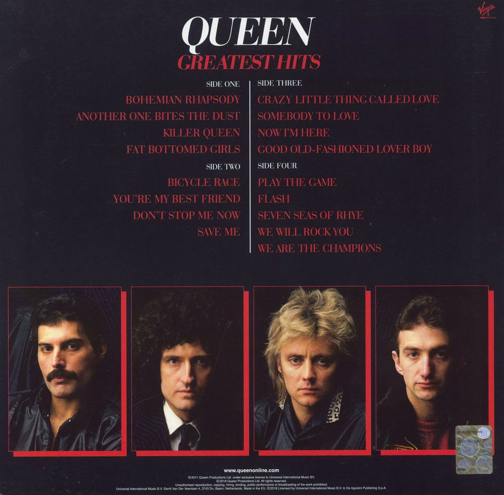 Queen Greatest Hits - 180gm - DeAgostini UK 2-LP vinyl record set (Double LP Album)