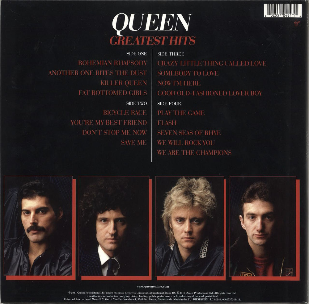 Queen Greatest Hits - 180gm - Sealed UK 2-LP vinyl record set (Double LP Album) 602557048414