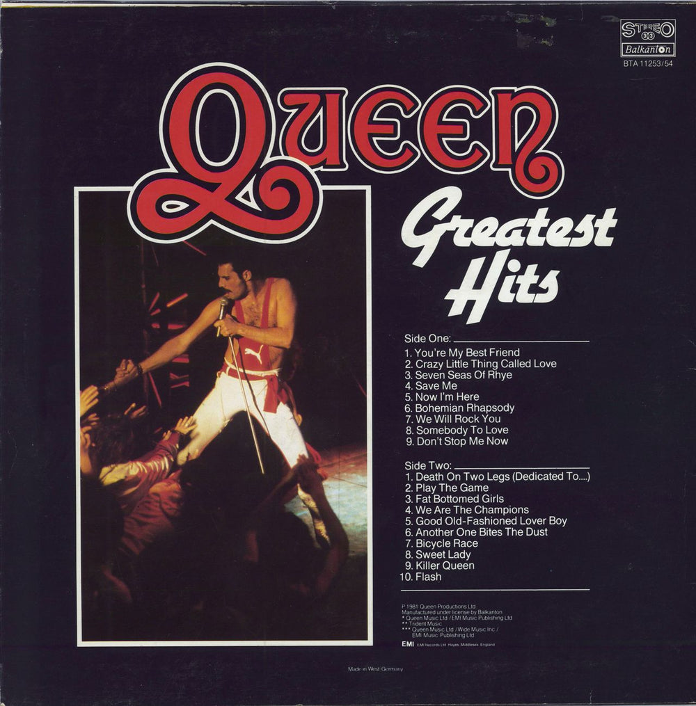 Queen Greatest Hits Bulgarian vinyl LP album (LP record)