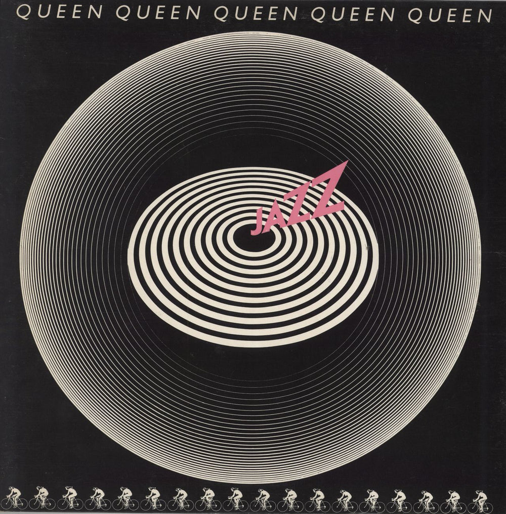 Queen Jazz - 1st + Detached Poster + Inner - EX UK vinyl LP album (LP record) EMA788