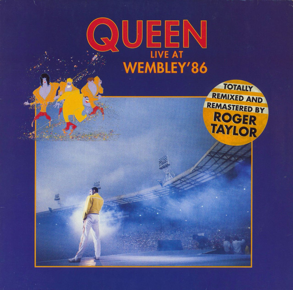 Queen Live At Wembley '86 - Hype Stickered UK 2-LP vinyl record set (Double LP Album) PCSP725