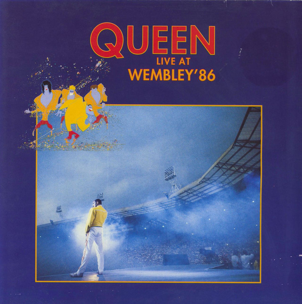 Queen Live At Wembley '86 - VG/EX UK 2-LP vinyl record set (Double LP Album) PCSP725