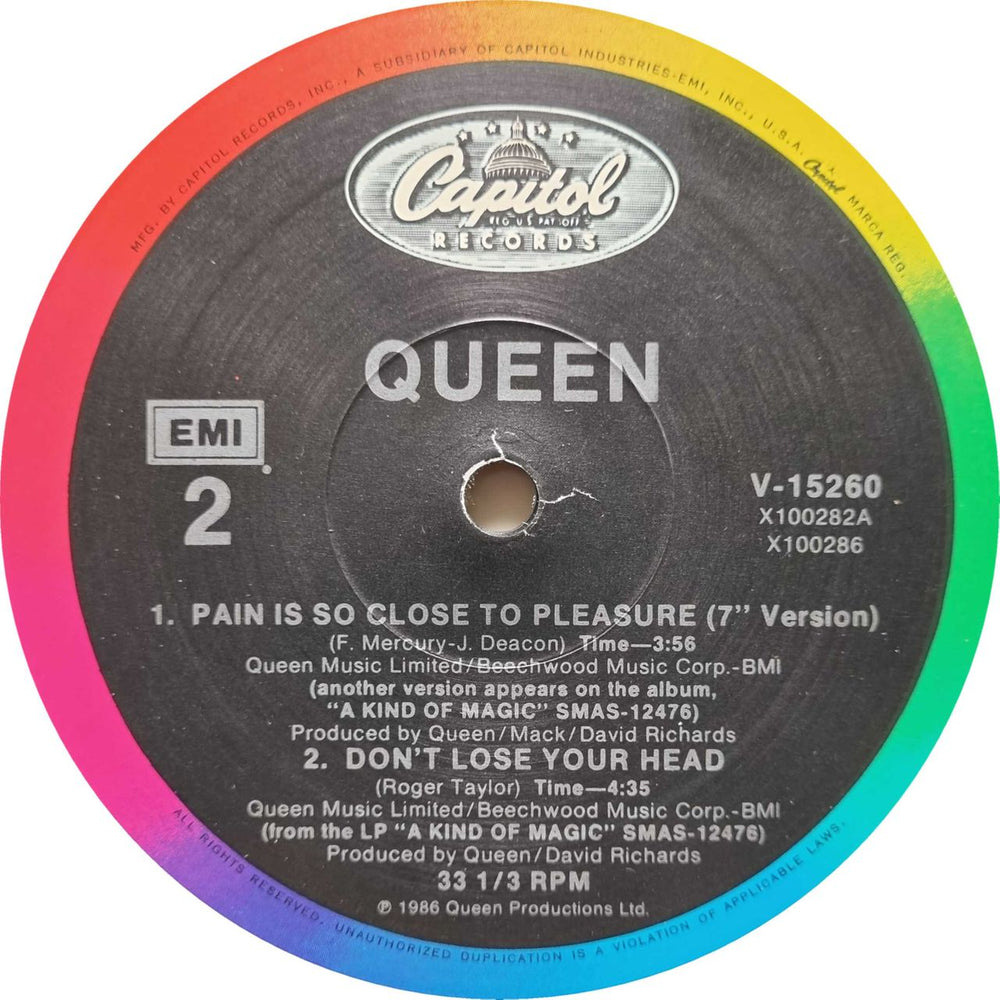 Queen Pain Is So Close To Pleasure US 12" vinyl single (12 inch record / Maxi-single) QUE12PA738253