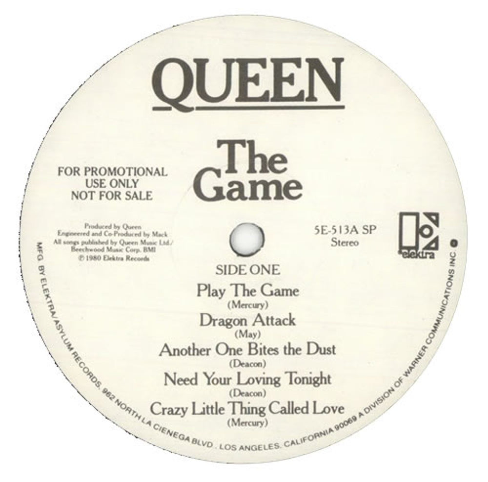 Queen The Game US Promo vinyl LP album (LP record) QUELPTH228910