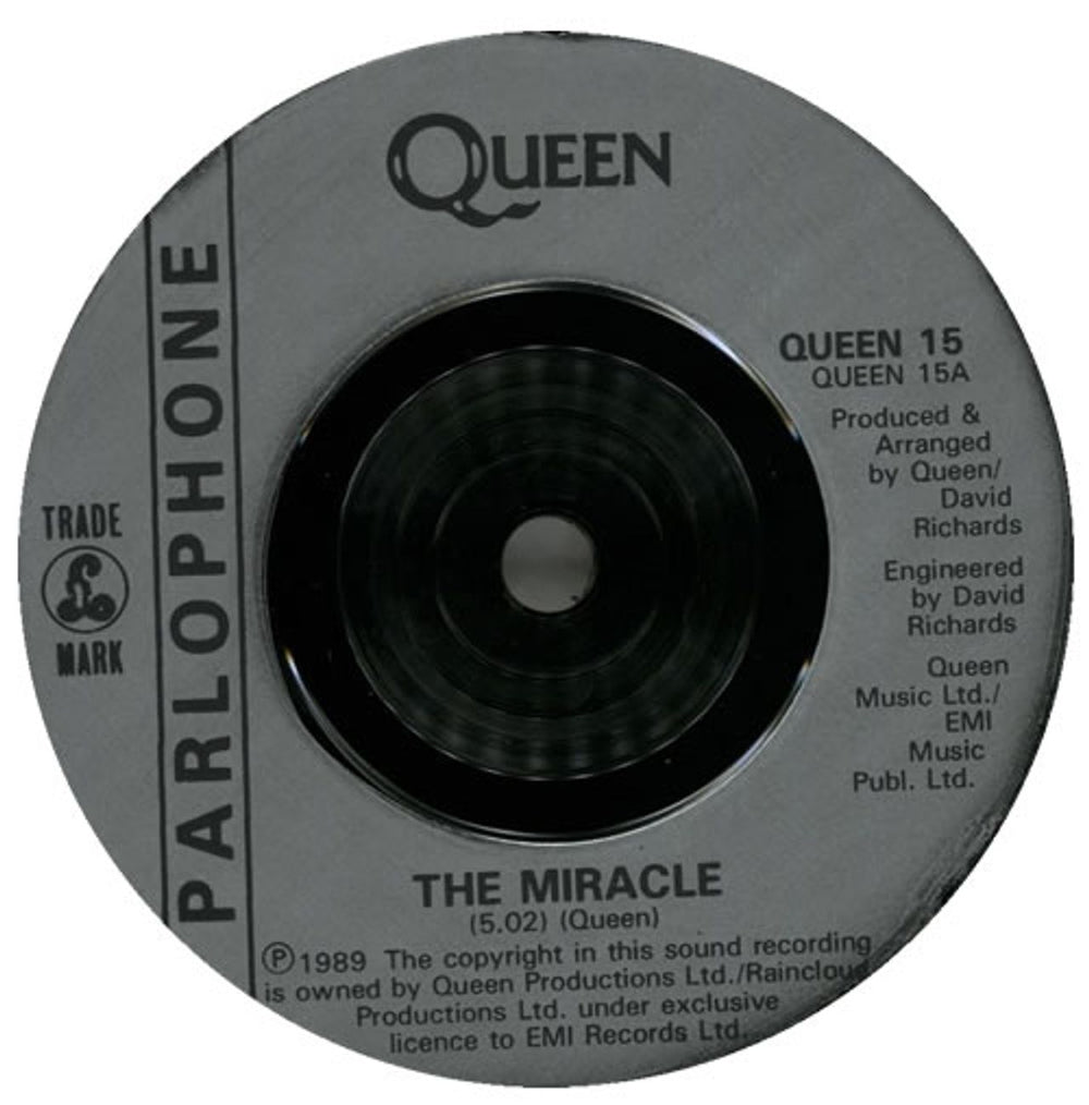 Queen The Miracle - Hologram Sleeve + Injection Label UK 7" vinyl single (7 inch record / 45) QUE07TH05672