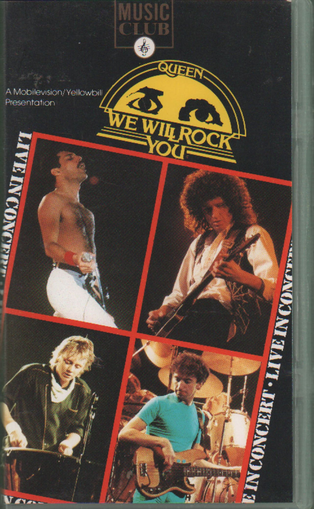 Queen We Will Rock You UK video (VHS or PAL or NTSC) MC2032