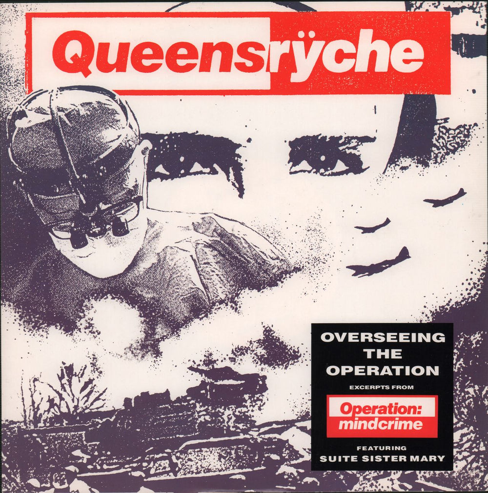 Queensryche Overseeing The Operation EP UK 10" vinyl single (10 inch record) 10QR1