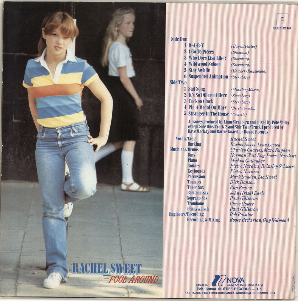 Rachel Sweet Fool Around Portugese vinyl LP album (LP record)