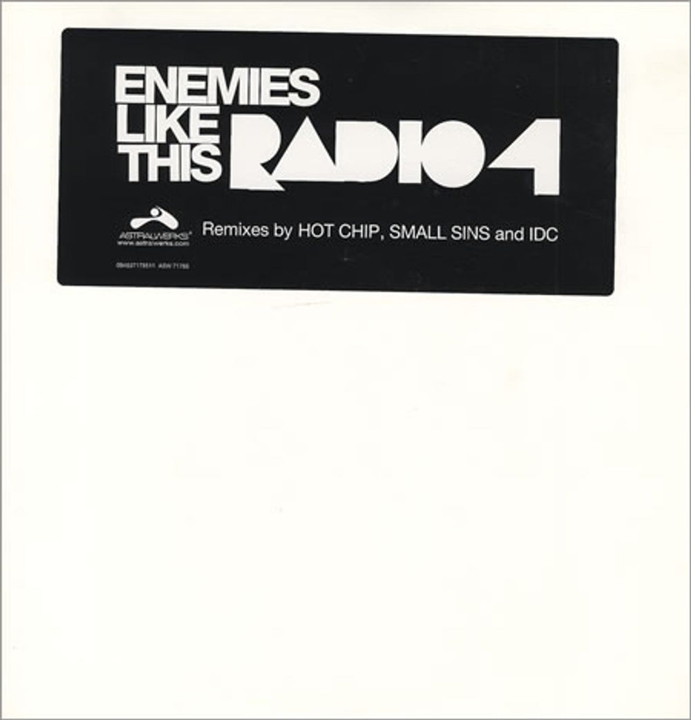 Radio 4 Enemies Like This US Promo 12" vinyl single (12 inch record / Maxi-single) ASW-71765