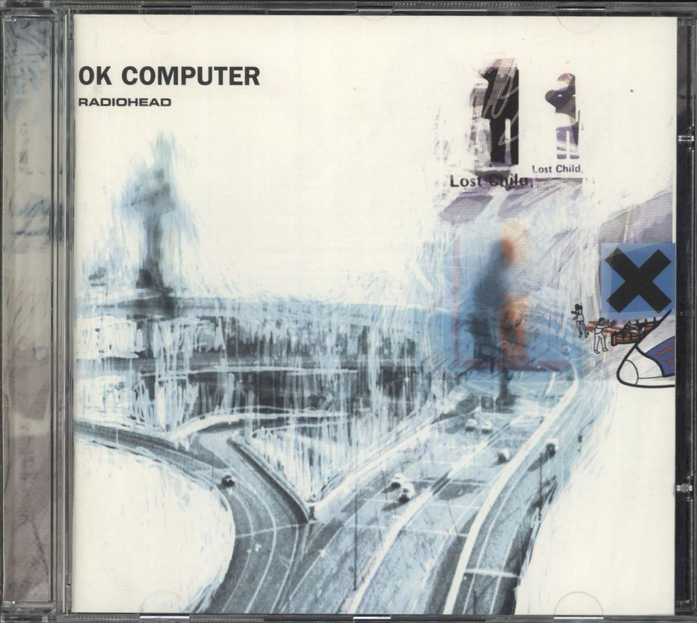 Radiohead OK Computer + bonus sticker German 2 CD album set (Double CD) R-H2COK94542