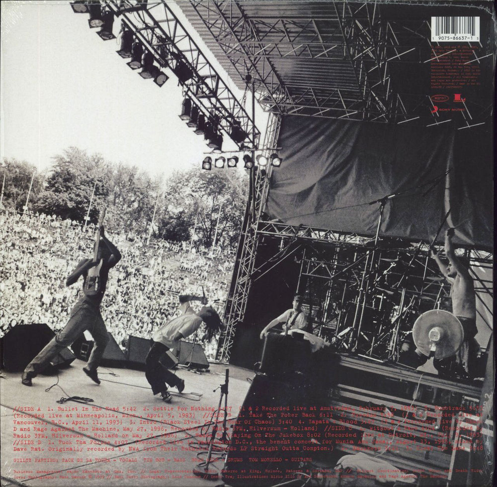 Rage Against The Machine Live & Rare - RSD BF18 - 180gm UK 2-LP vinyl record set (Double LP Album)
