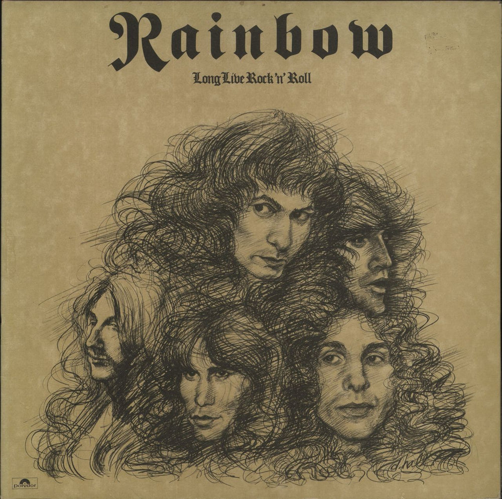 Rainbow Long Live Rock 'N' Roll - A2/B2 Textured Sleeve - EX UK vinyl LP album (LP record) POLD5002